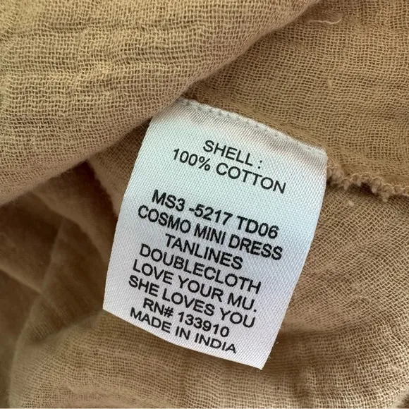Show Me Your MuMu Cosmo Gauze Tanlines Mini Dress