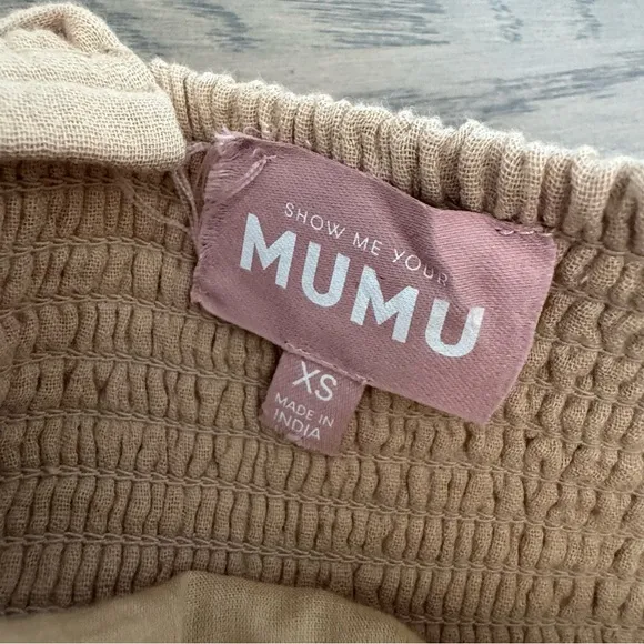Show Me Your MuMu Cosmo Gauze Tanlines Mini Dress