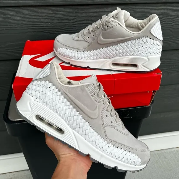 Size 9M - Nike Air Max 90 Woven &quot;Light Iron Ore&quot;