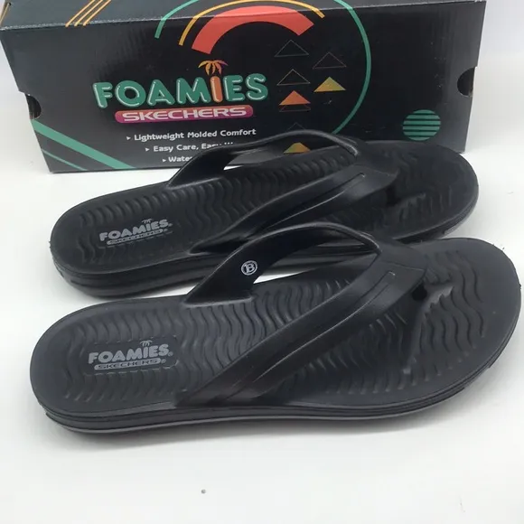 SKECHERS MENŚ SANDBAR - CHILLAX SANDALS SIZE 11 BLACK COLOR