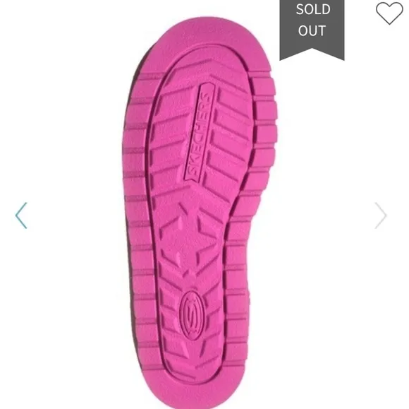 Skechers Pink Snuggle Emoji sparkle Bling boots 13