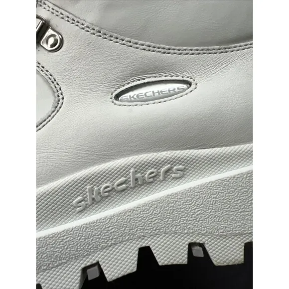 Skechers Shindigs-Renegade Heart White Hiking Boots SZ US 10 Y2K Gorpcore Street