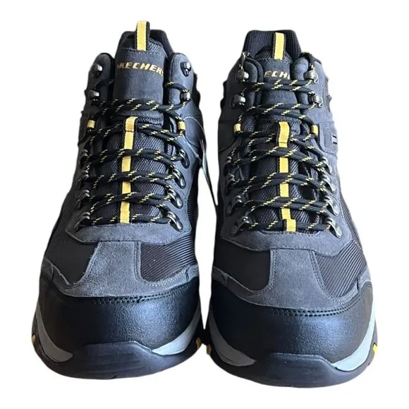 Skechers Trego Pacifico Waterproof Hiking Boots Memory Foam Gray Men’s Size 13