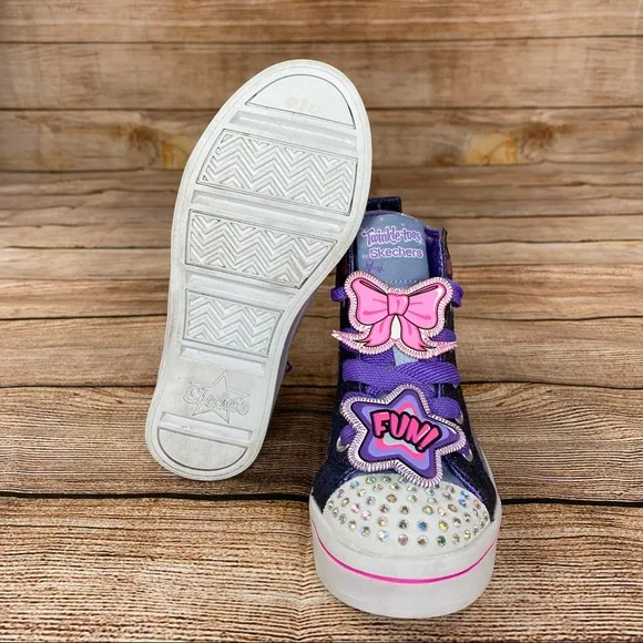 Skechers Twinkle Toes Twi-Lites Youth Size 11.5 Light Up Sneakers 10983L - NEW