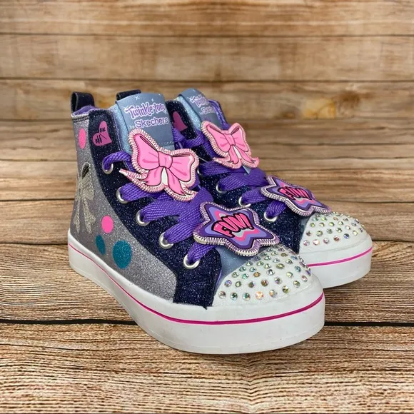 Skechers Twinkle Toes Twi-Lites Youth Size 11.5 Light Up Sneakers 10983L - NEW
