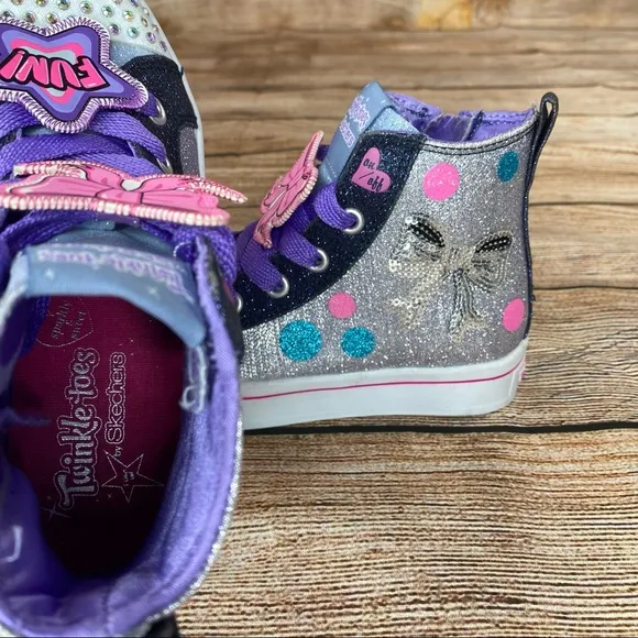 Skechers Twinkle Toes Twi-Lites Youth Size 11.5 Light Up Sneakers 10983L - NEW