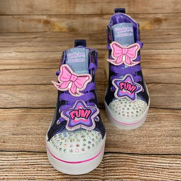 Skechers Twinkle Toes Twi-Lites Youth Size 11.5 Light Up Sneakers 10983L - NEW