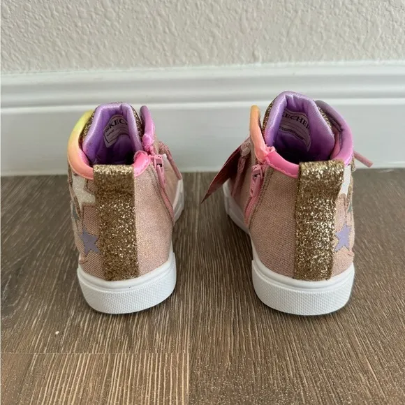 Skechers Twinkle Toes Twinkle Sparks Star Glitz 314792N Toddler Girls Star Shoes