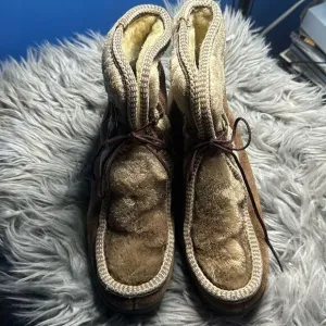 Snowland Retro Boots Brown Snow Boots 1960's - 1970's Size 7