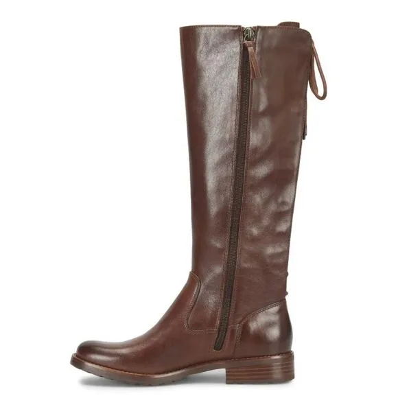 Sofft Sharnell II Tall Dark Brown Back Tie Women’s Boots size 6