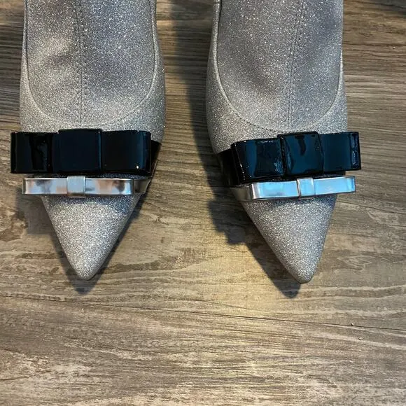 Sophia Webster Andie Bow Stretch Booties