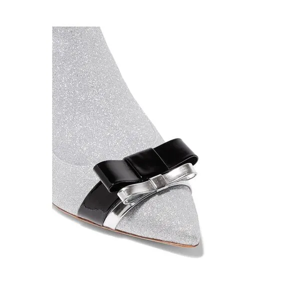 Sophia Webster Andie Bow Stretch Booties
