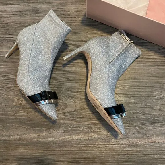 Sophia Webster Andie Bow Stretch Booties
