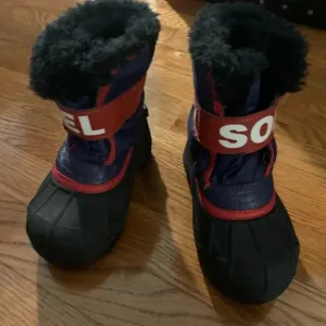 Sorel Blue &amp; Red Winter Snow Boots Size 9