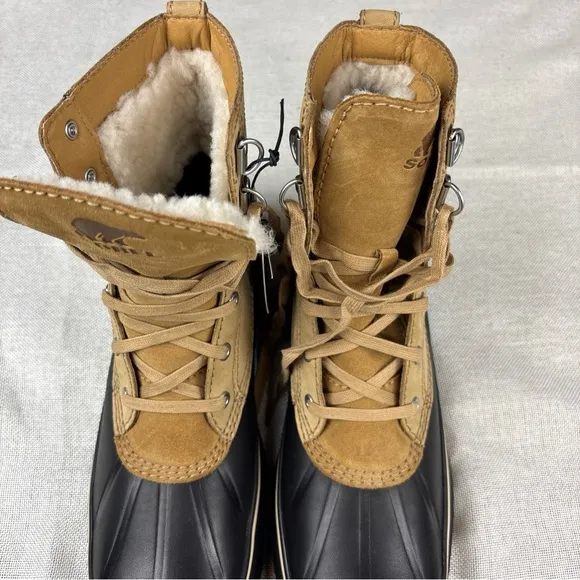 Sorel Boots &amp; Footwear Caribou Storm Waterproof Winter Boot Mens Buff  Size 10