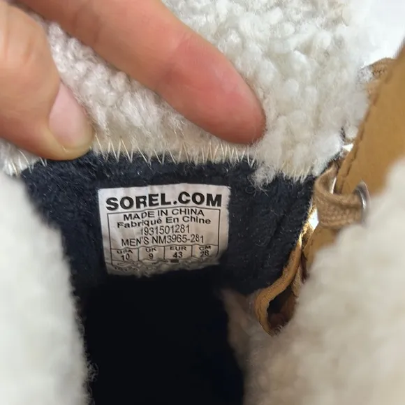 Sorel Boots &amp; Footwear Caribou Storm Waterproof Winter Boot Mens Buff  Size 10