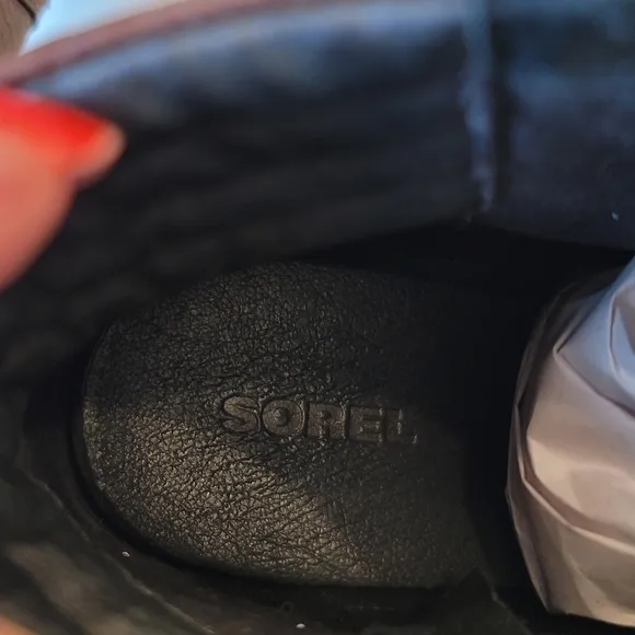 Sorel Danica Leather Booties in Tobacco - Like New
