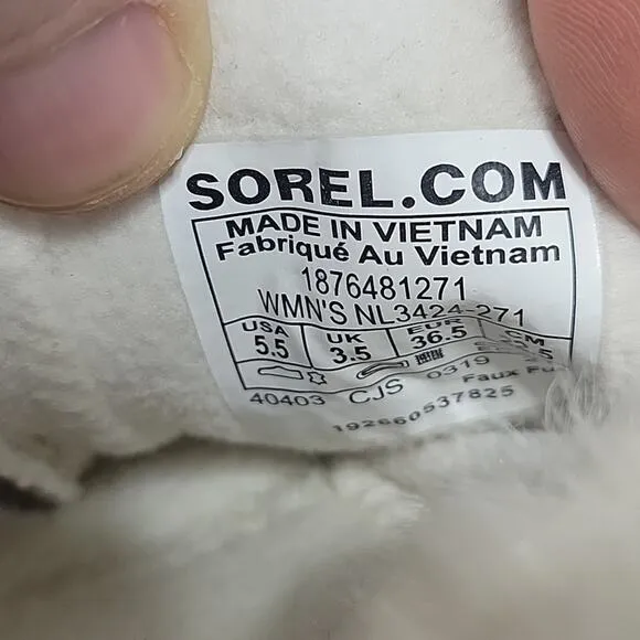 Sorel Explorer Joan Boot Ancient Fossil Winter Boots Womens Size 5.5 NEW