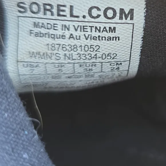 SOREL, Harlow Taupe Quarry Gray Chelsea Waterproof Leather Ankle Boots Size 7