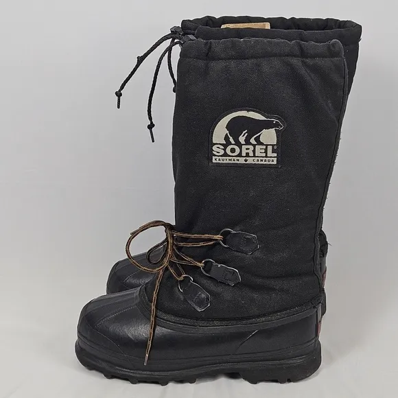 Sorel Kaufman Canada  Black Winter Boots Size 7