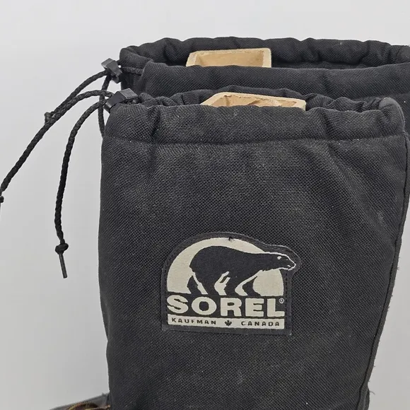 Sorel Kaufman Canada  Black Winter Boots Size 7