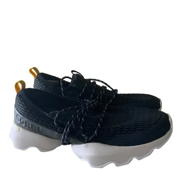 Sorel Kinetic Impact Mesh Sneakers Womens Size 9.5 Lace Up Casual Black Shoes