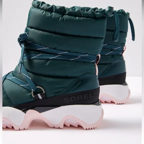 Sorel Kinetic Impact Nxt Boot WP Green Pink 6.5