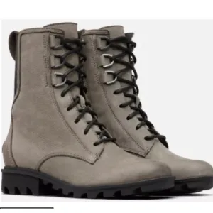 SOREL Phoenix Gray &amp; Black Lace Up Hiking Boots Women’s Size 7