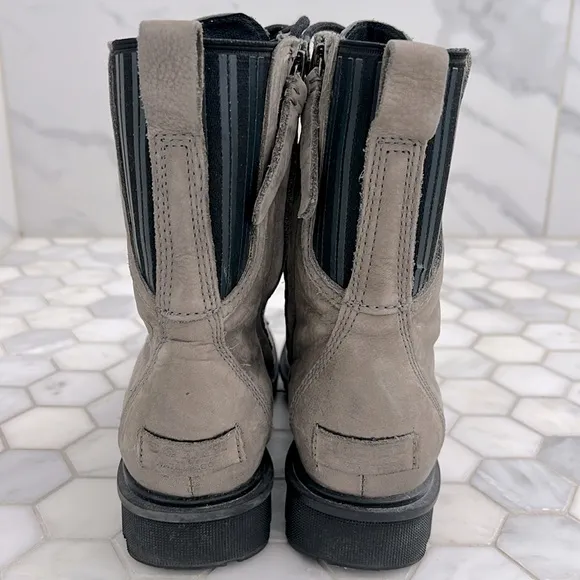 SOREL Phoenix Gray &amp; Black Lace Up Hiking Boots Women’s Size 7