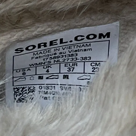 Sorel Tivoli II Boots Womens Size 6 High Nori Green Black Mid Calf Leather Snow