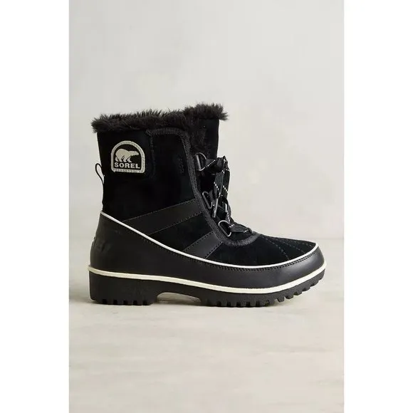 Sorel Tivoli Lace-Up All-Weather black Boots size 7.5
