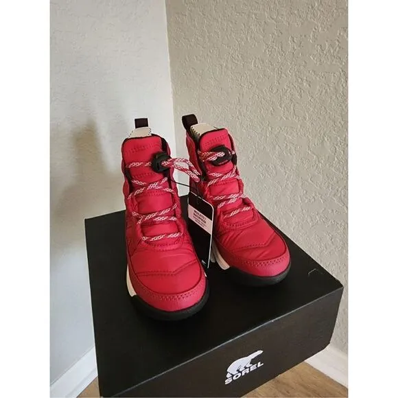 SOREL Whitney II Short Waterproof Insulated Boot, Toddler Size 10, Red, NWT