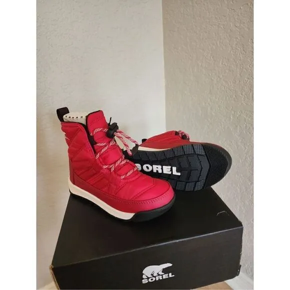 SOREL Whitney II Short Waterproof Insulated Boot, Toddler Size 10, Red, NWT