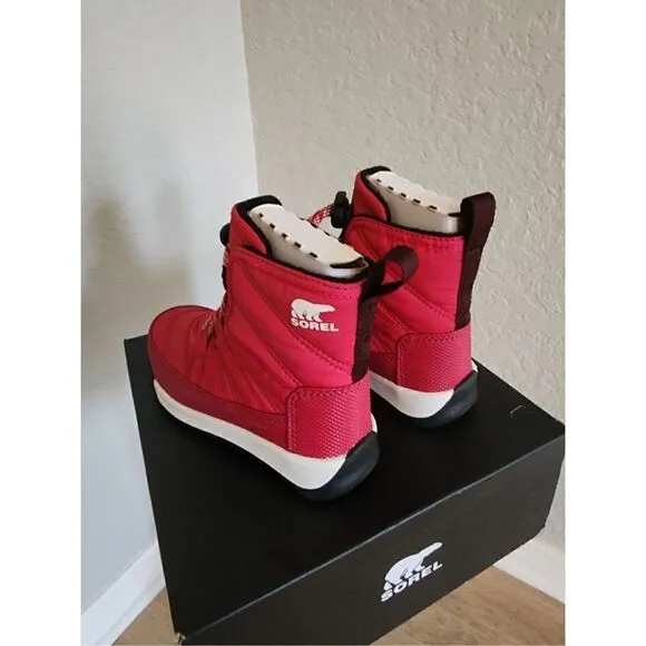 SOREL Whitney II Short Waterproof Insulated Boot, Toddler Size 12, Red, NWT