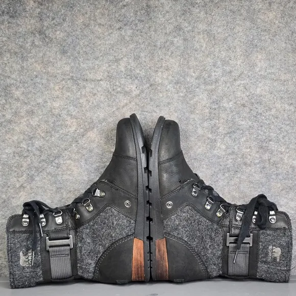 Sorel Womens 6.5 Combat Boots Major Carly Lace Up‎ Leather &amp; CanvasNL2324-010