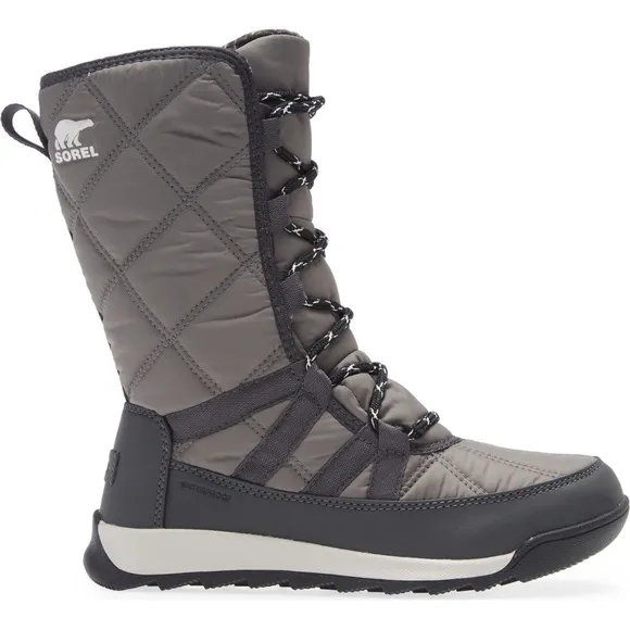 Sorel Women's 8.5 Quarry Dark Grey Gray Whitney II Lace Cold Weather Boots