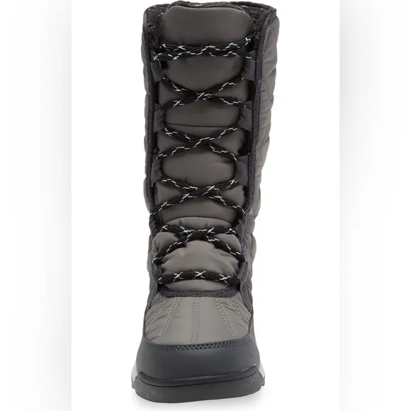 Sorel Women's 8.5 Quarry Dark Grey Gray Whitney II Lace Cold Weather Boots