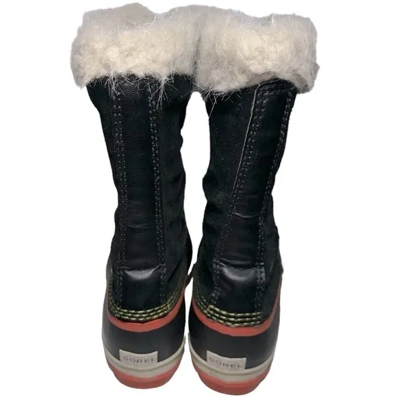 SOREL Women’s Size 7 Black Winter Carnival Fauc Fur Snow Boots Model 1516801011