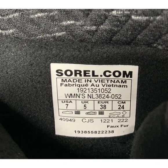 Sorel Women's Whitney II Tall Lace Waterproof Boots Gray Size 7