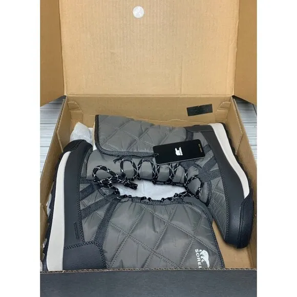 Sorel Women's Whitney II Tall Lace Waterproof Boots Gray Size 7