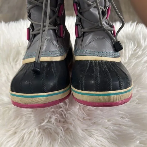 SOREL Women's Gray and Pink Winter Boots