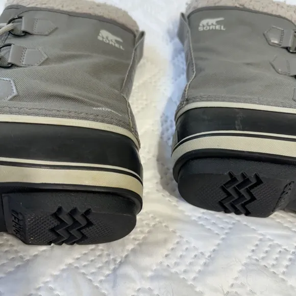 Sorel Yoot Pac Waterproof Weather Resistant Grey Slip On Winter Snow Boo…