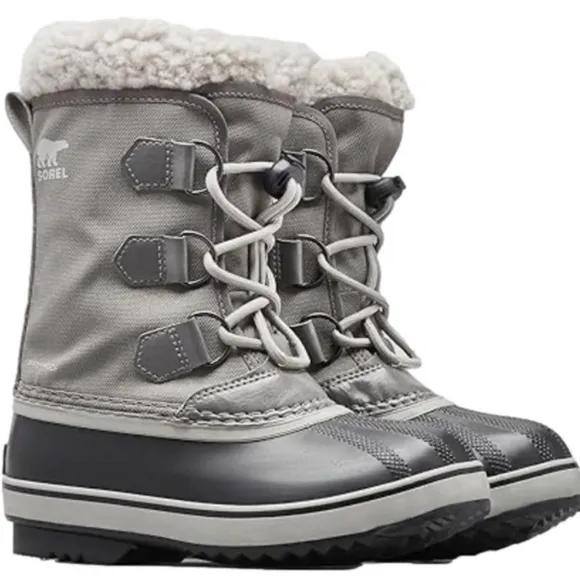 Sorel Yoot Pac Waterproof Weather Resistant Grey Slip On Winter Snow Boo…