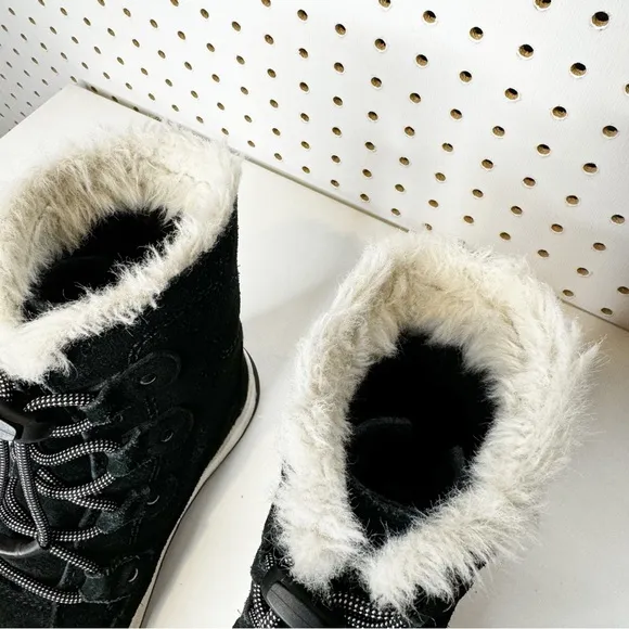 Sorel | Youth Whitney Joan II Black Suede Waterproof Winter Boots Sz. 3