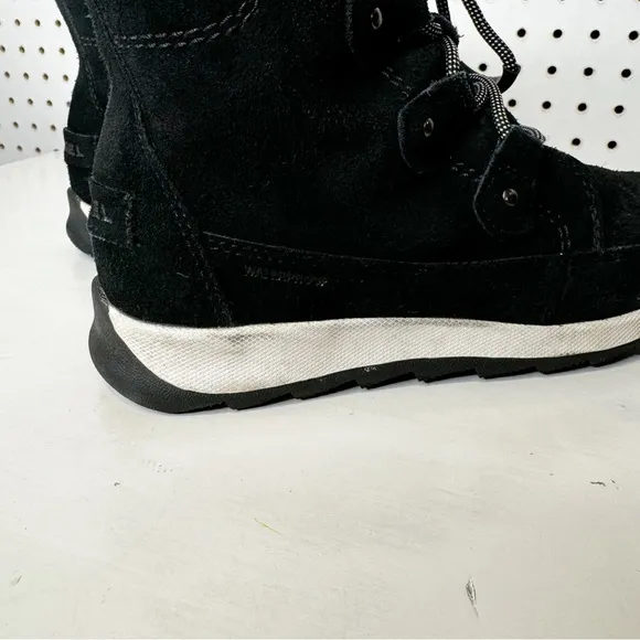 Sorel | Youth Whitney Joan II Black Suede Waterproof Winter Boots Sz. 3