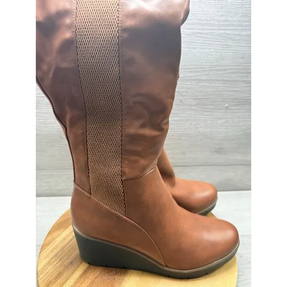 Soul by Naturalizer Adrian Knee High Boots Womens Sz 10 M Brown