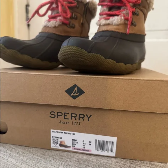 Sperry Kids Saltwater Alpine Tan Boots