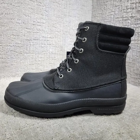 Sperry Top Sider Men’s Size 9.5 M Black Cold Bay Duck Thinsulate Boots STS22990