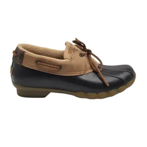 Sperry Womens Saltwater 1 Eye Rain Duck Boots STS85458 Tan Black Size 6.5