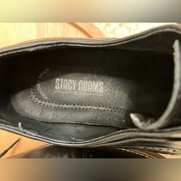 Stacy Adams Black Oxford Dress Shoes 11.5M